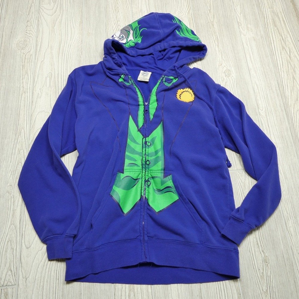 VINTAGE DC Comics Hoodie Adult M Full Zip Joker Graphics Suit Y2K Mens‎